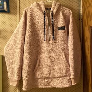 VS PINK SHERPA SWEATER
